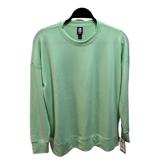 Ideology Womens Size S Ash Mint Green Solid Active Crewneck Top NWT - Picture 1 of 5